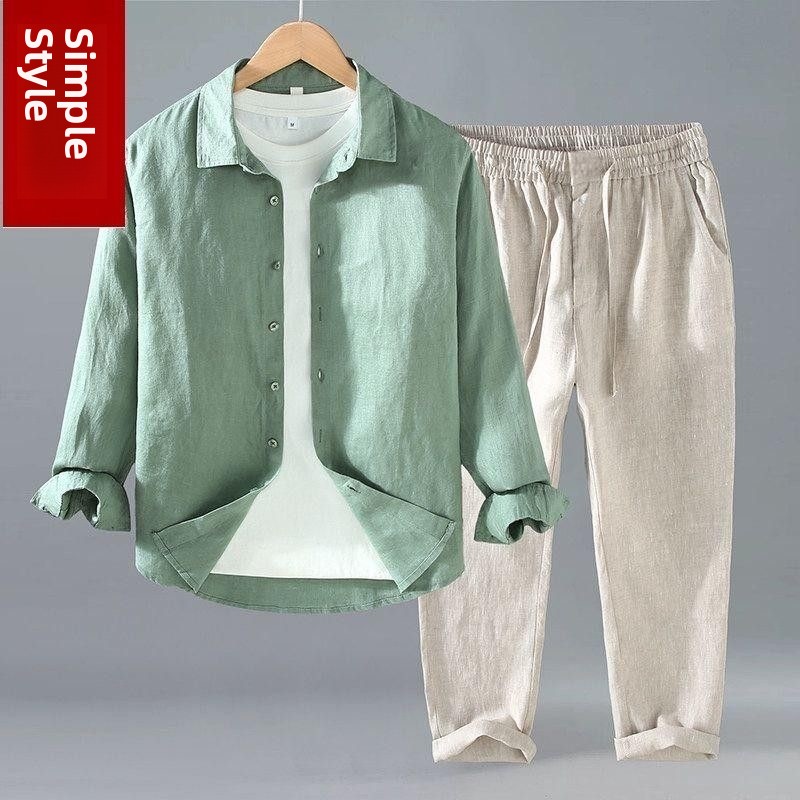 Kaos Linen Lengan Pendek Pria, - Linen Shirt Breathable ulasan dan harga