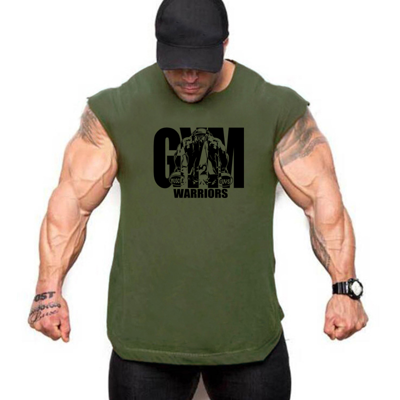 Kaos Tanpa Lengan Katun Bernap - Tank Top Muscle ulasan dan harga