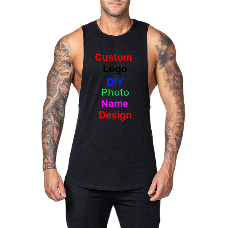 DIY disesuaikan merek Logo Gym - Tank Top Muscle ulasan dan harga