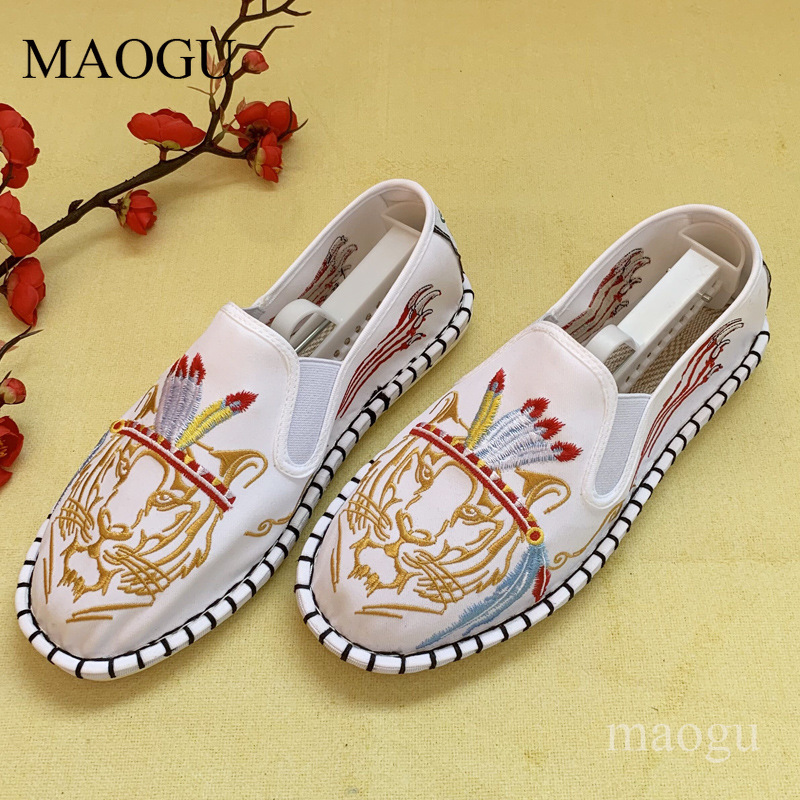 Sepatu Slip-On Bordir Gaya Cin - Espadrille Slip On ulasan dan harga