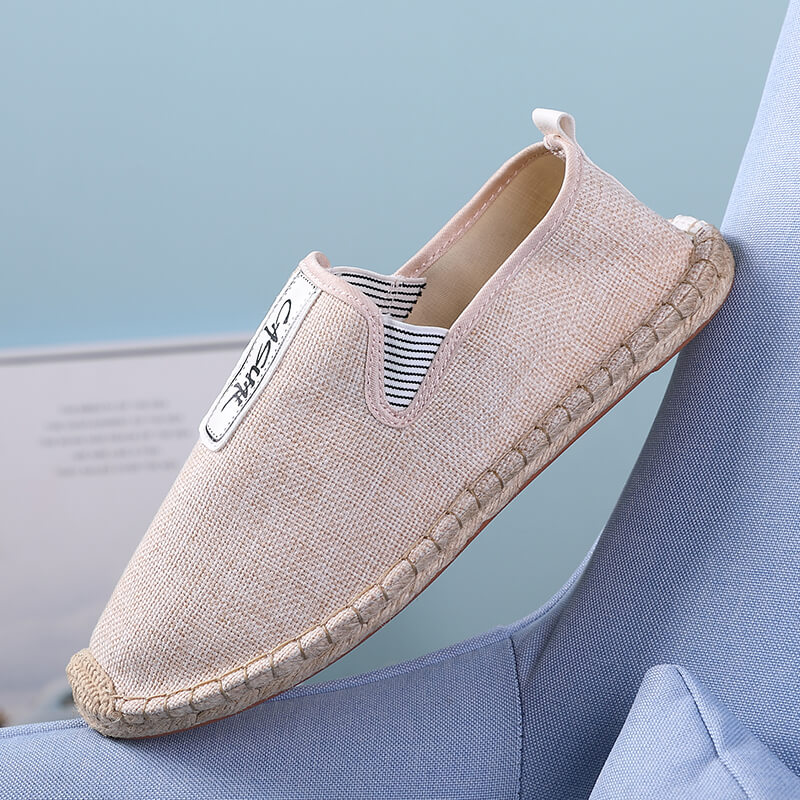 Sepatu Kasual Pria Linen, Loaf - Espadrille Slip On ulasan dan harga